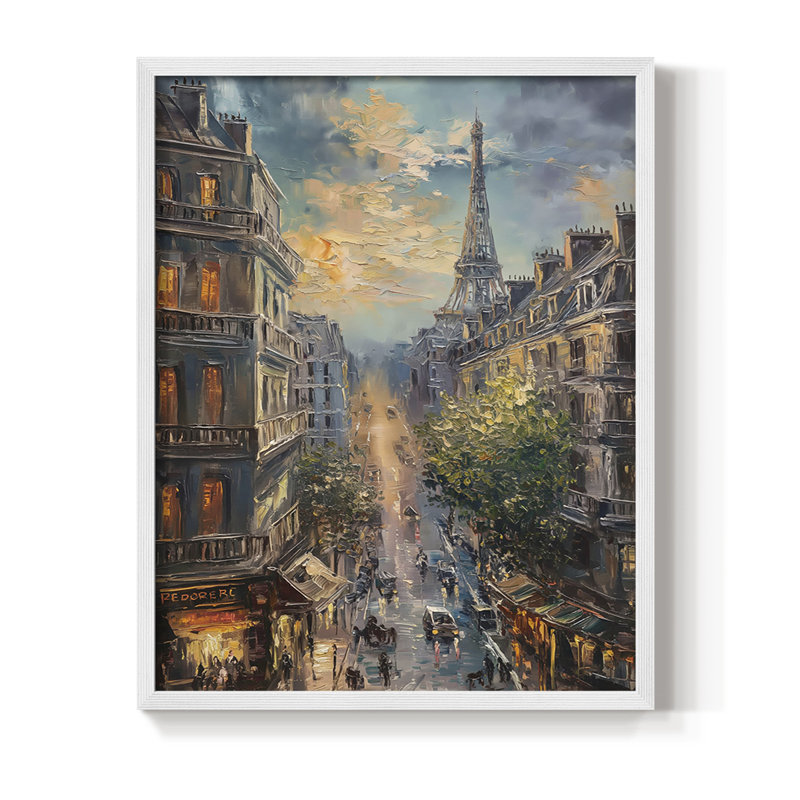 LANDSCAPES Series CECXCIV, reproduction encadrée - bois massif, H 21 po x l 17 po, Blanc