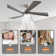 52" 5-Blade LED Ceiling Fan with Dimmable Light and Remote