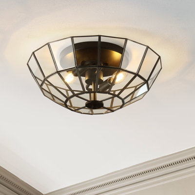Plafonnier semi-encastré 2 lumières 15,5 po