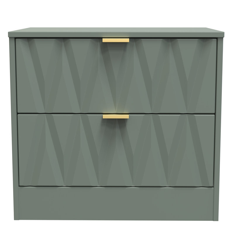 Besmir 58cm W Manufactured Wood Bedside Table, Reed Green
