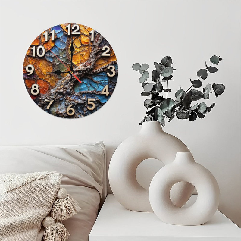 Horloge murale mosaïque