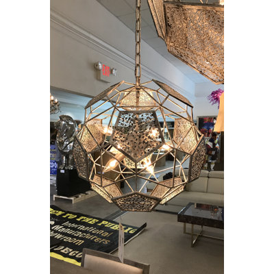 Lustre sphérique Spoutnik à 9 lumières