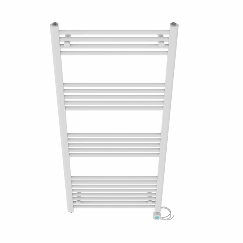 Daejuan Straight Towel Rail Heated Towel Rails, 140cm H x 60cm W x 3cm D, White
