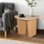 Table d'appoint de table fuselée (bois naturel)