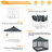 10x10 Heavy Duty Canopy Tent, Pop up Gazebo with Netting Screened ,Waterproof-105123476
