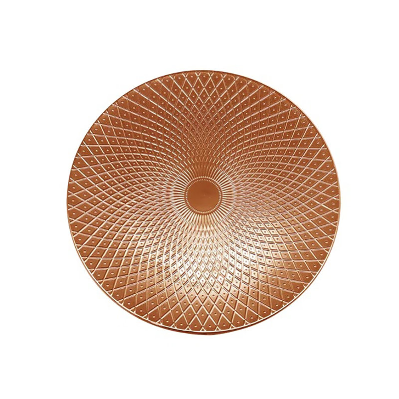 Ensemble de 4 assiettes plates Artemis, Doré
