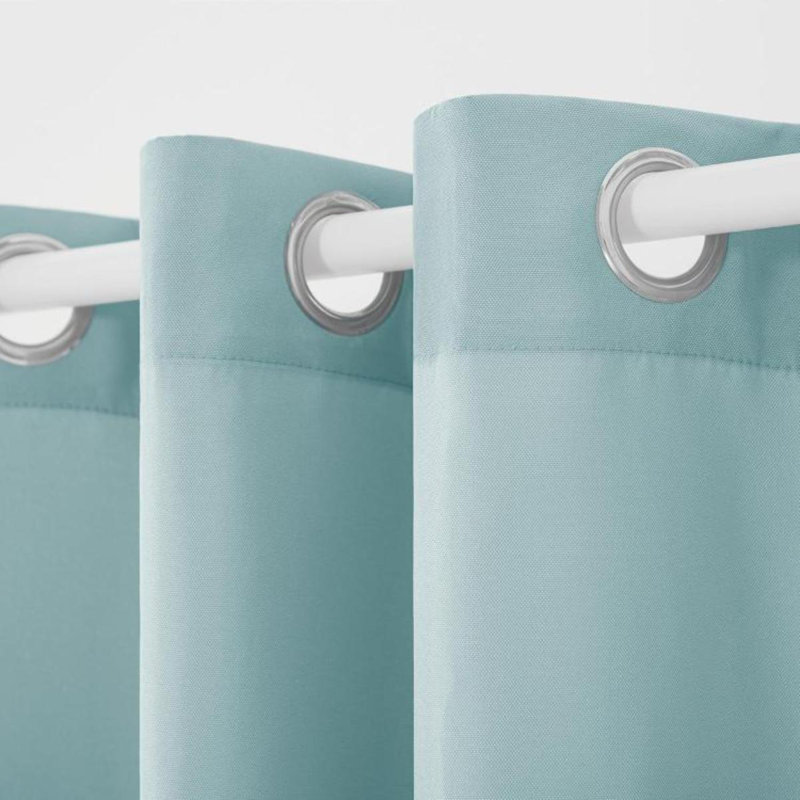 Les rideaux d'intérieur et d'extérieur Cabana, Bleu, L 54 po x L 84 po