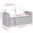 Vidaxl Garden Sofa Set Black, Cream White