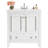 30" Solid Wood Frame Freestanding Bathroom Vanity with Sink, Door Organizer-1533454940-1518867882