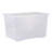 Wham Crystal 102L Plastic Storage Box Pack of 4 Clear