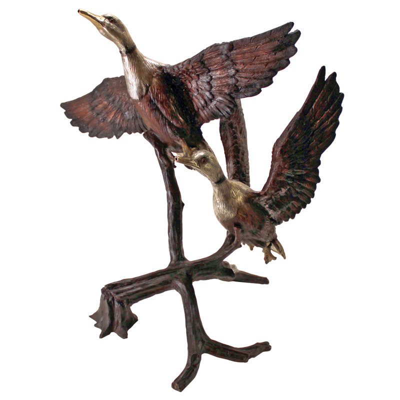 Steep Climbing Ducks Garden Statue