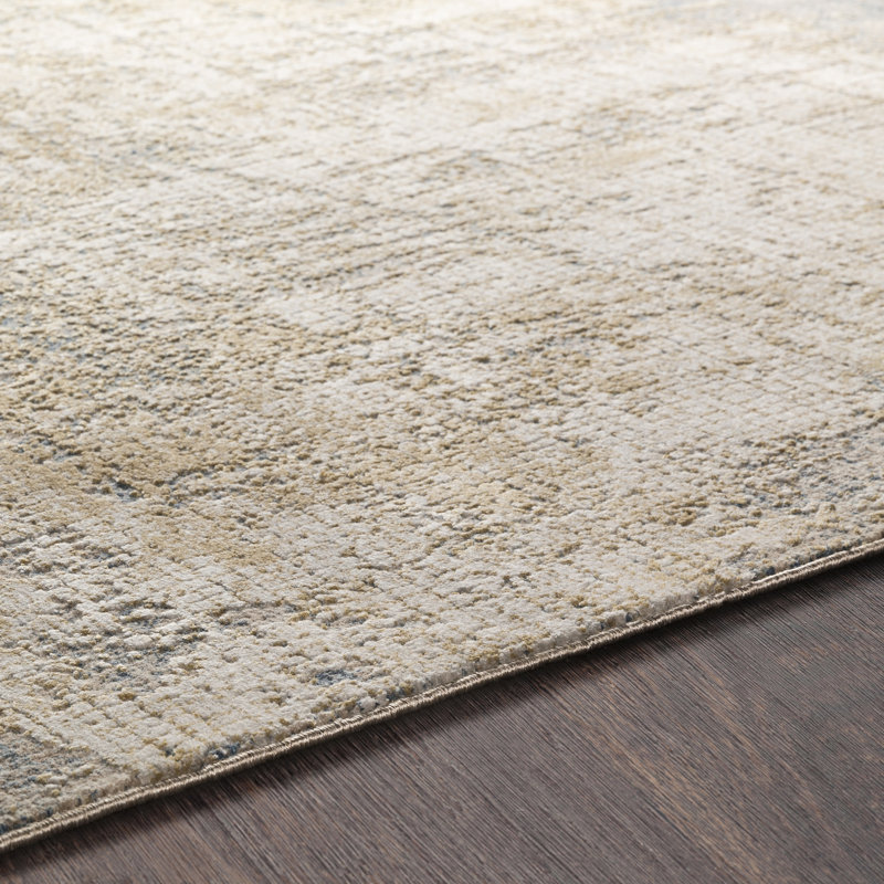 Omaha Abstract Camel Area Rug, Round 7'10"