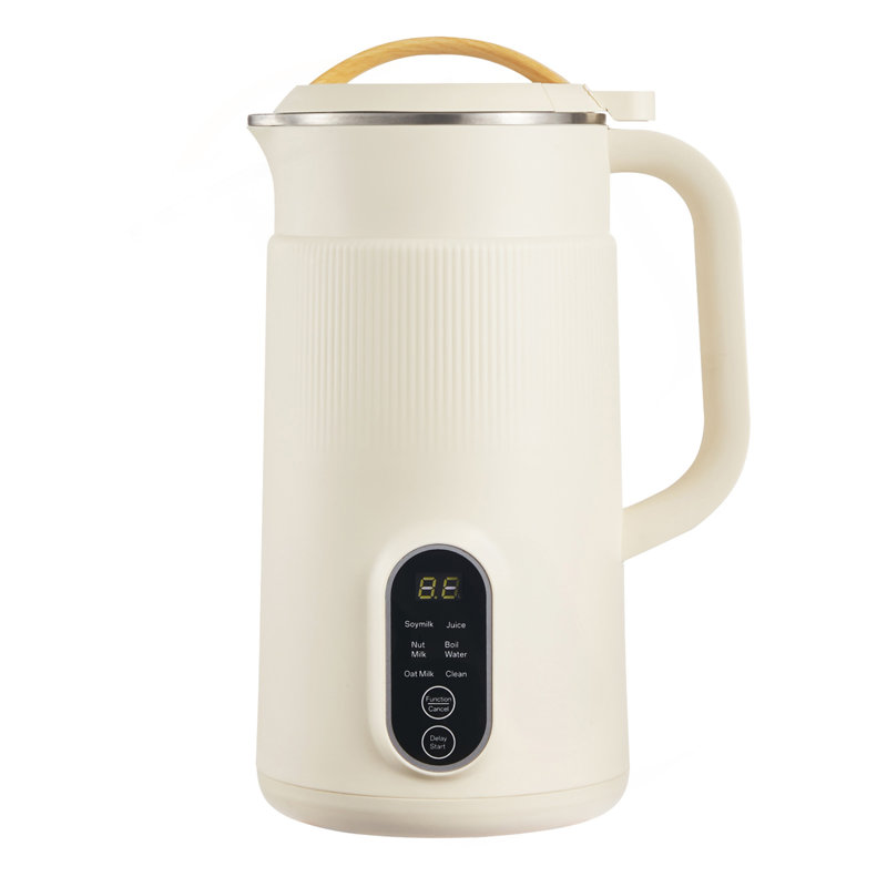 Machine à lait 6-en-1, machine à lait de soja 20 oz avec 6 pales, pour avoine maison, noix, soja, jus, boissons à base de plantes et non laitières avec auto-nettoyage à haute température, eau bouillante, 12 heures Retard