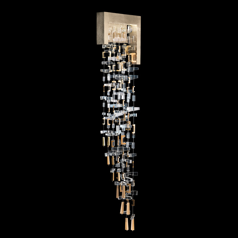 Capri 2 - Light LED Armed Sconce, Standard Soft Gold Leaf