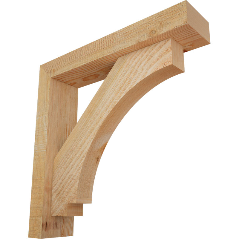 Support de bloc impérial avec entretoise décalée, 18 po x 18 po, Sapin Douglas de l 4 po (scié brut)
