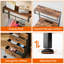 38.5cm W Metal Bedside Table