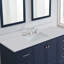 Plateau de meuble-lavabo simple 60 po en pierre avec lavabo - pour remplacement de meuble-lavabo, sans armoire