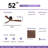 52" Solid Wood 3-Blade Low Profile Ceiling Fan With Integrated LED Light, DC Motor, Smart Remote Control & Reversible Airflow-683973003-683973012