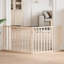 Archie & Oscar Dog Gate Foldable 2 Panels Brown 160 Cm Poplar Wood-637517264-637517271