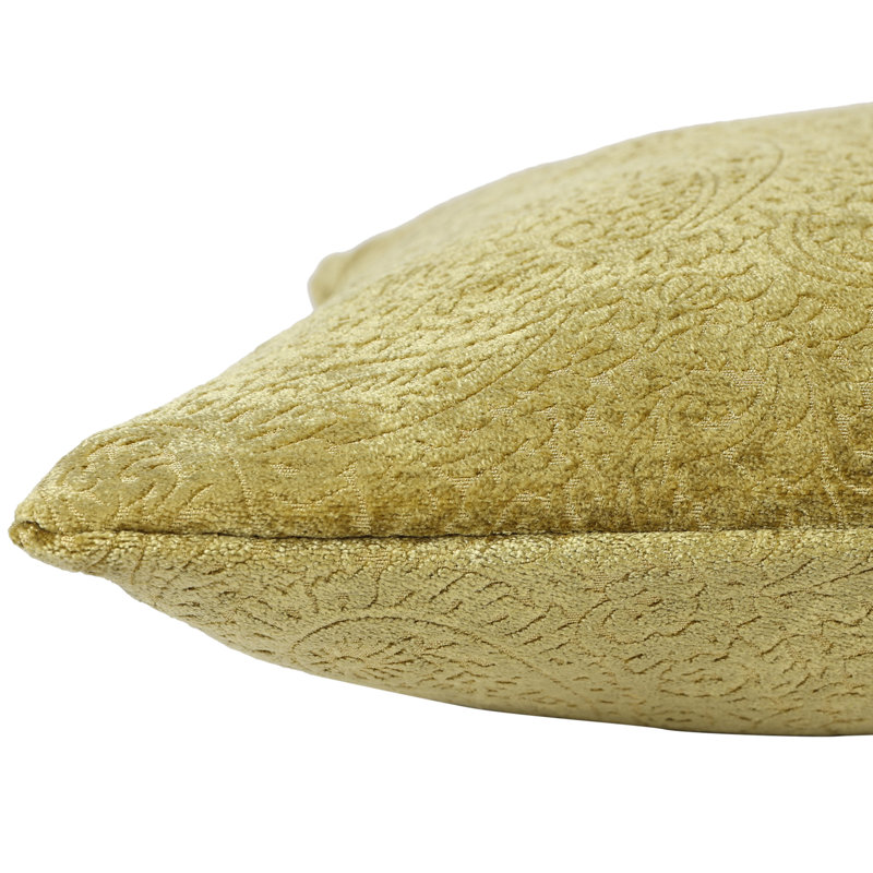 Housse de coussin en jacquard motif cachemire (paquet de 2), Vert, Carré, H 18 po x l 18 po