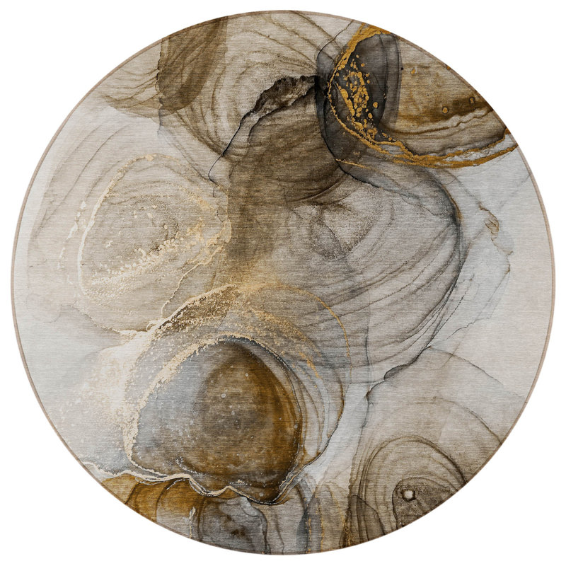 Tapis d'intérieur rond 8 po
