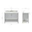 Magnolia Bath Vanity Oval Basin S049SCWOV-1120291922-1104746196
