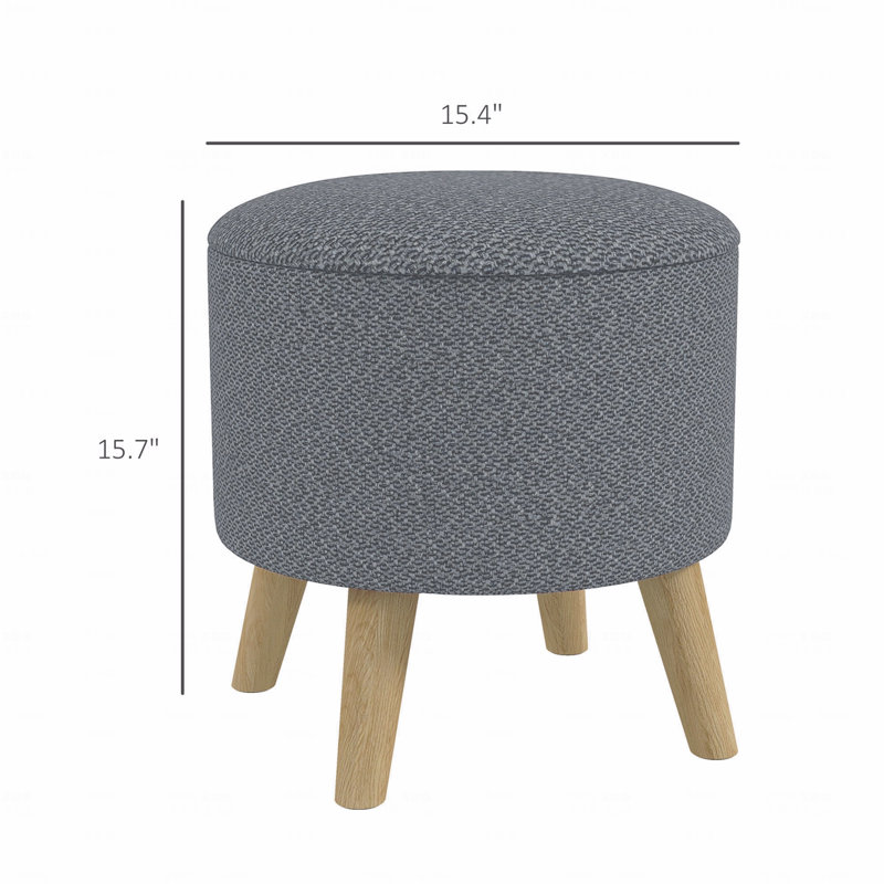 Repose-pieds rond avec repose-pieds et tabouret
