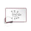 Tableau blanc magnétique en porcelaine avec cadre en aluminium DecoAurora Ghent-11139028-11139043