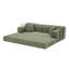 Canapé-lit Moss Green Boucle