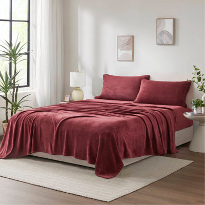 4 PCS Micro Plush Sheet Set