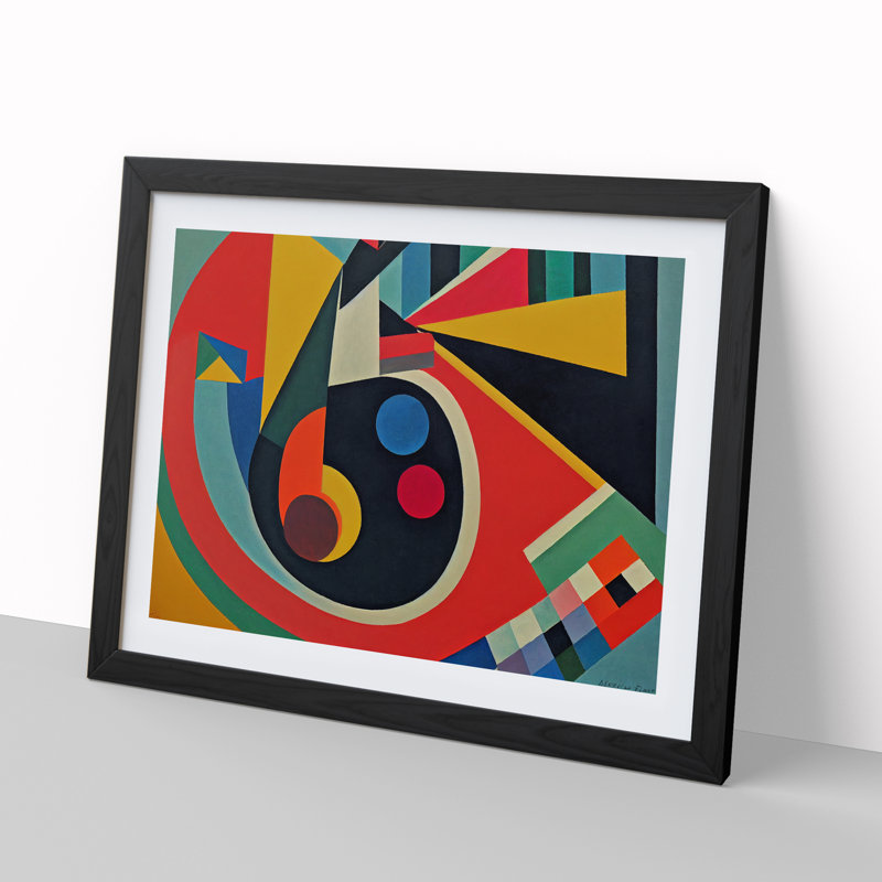 Awesome Modern Abstract - Framed Print, Black, 46cm H x 64cm W x 2cm D