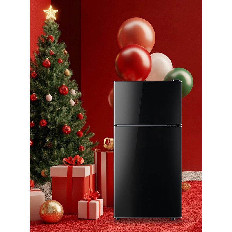 DEMULLER Arcticfresh Storage Suite 2.4 Cubic Feet Freestanding Mini Fridge with Freezer, Black