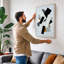 Floating Geometry Geometric - Wrapped Canvas-394072355-394072538
