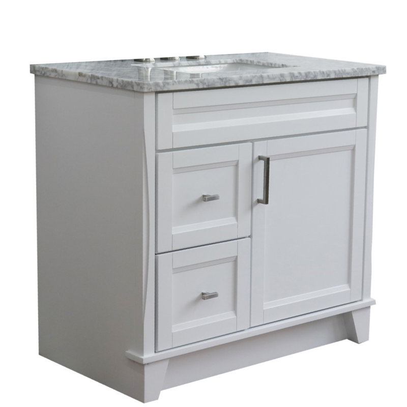 Ensemble de meuble-lavabo simple 37 po Chanade, Blanc