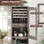 Coiffeuse d'angle avec grand miroir à DEL-1547084579