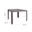 Zullo Square Metal Outdoor Dining Table , 90cm cm W 90cm cm D-896985613