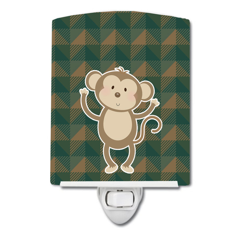 Monkey Ceramic Night Light