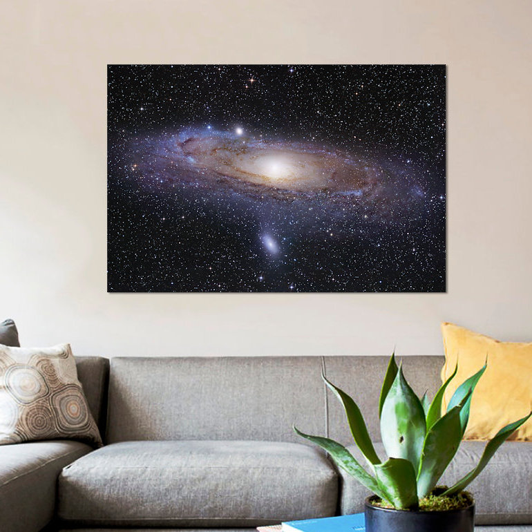 «M31, Andromeda Galaxy Mosaic I», impression sur toile, H 18 po x l 26 po x P 1,5 po, Toile tendue, Pas de tapis