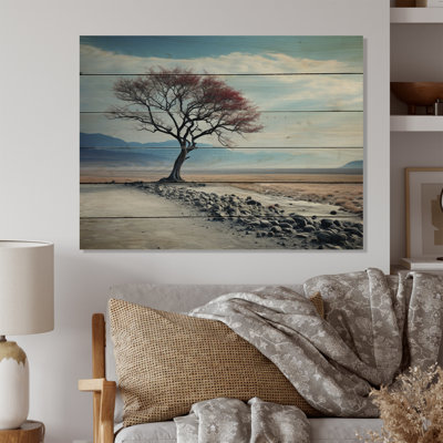 Monterry Sky Heavenly Horizon Tree On Wood Print -  Red Barrel StudioÂ®, 4E3F300BDB2441A2A844BA8A564E8431