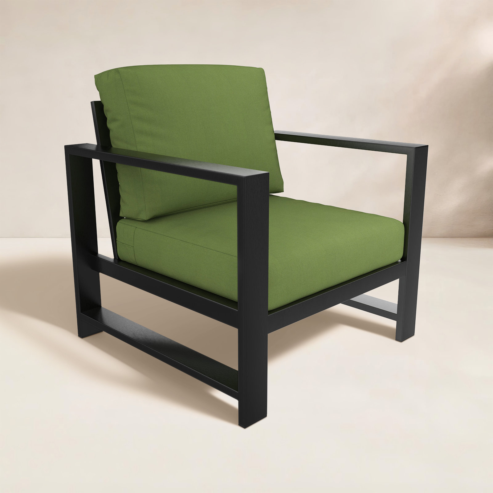 Dulcie Sunbrella® Patio Lounge Chair, Sunbrella® Canvas Fern