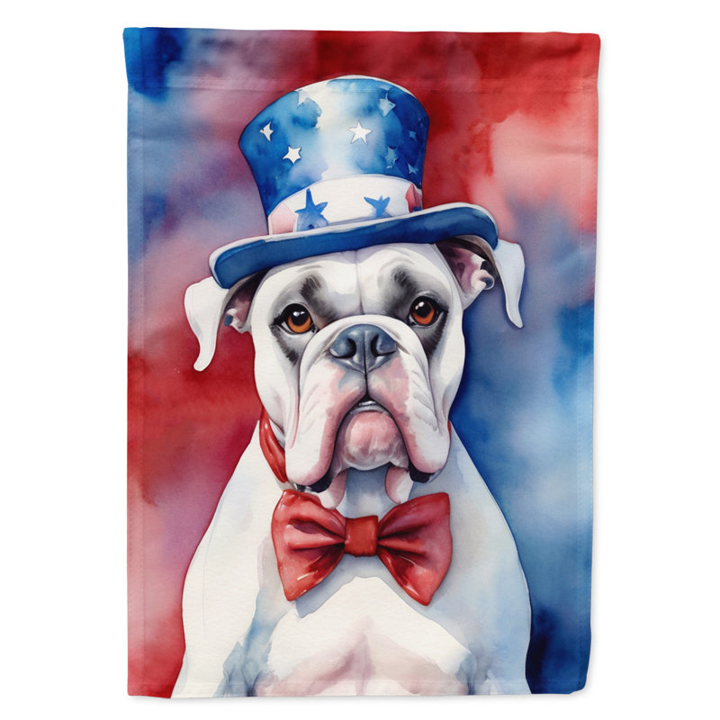 Drapeau patriotique du jardin américain, Boxer blanc
