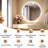 LED Backlit Frameless Round Bathroom Mirror With Lights Vanity Mirror, With Dimmable Anti Fog Function-440467448-440467428