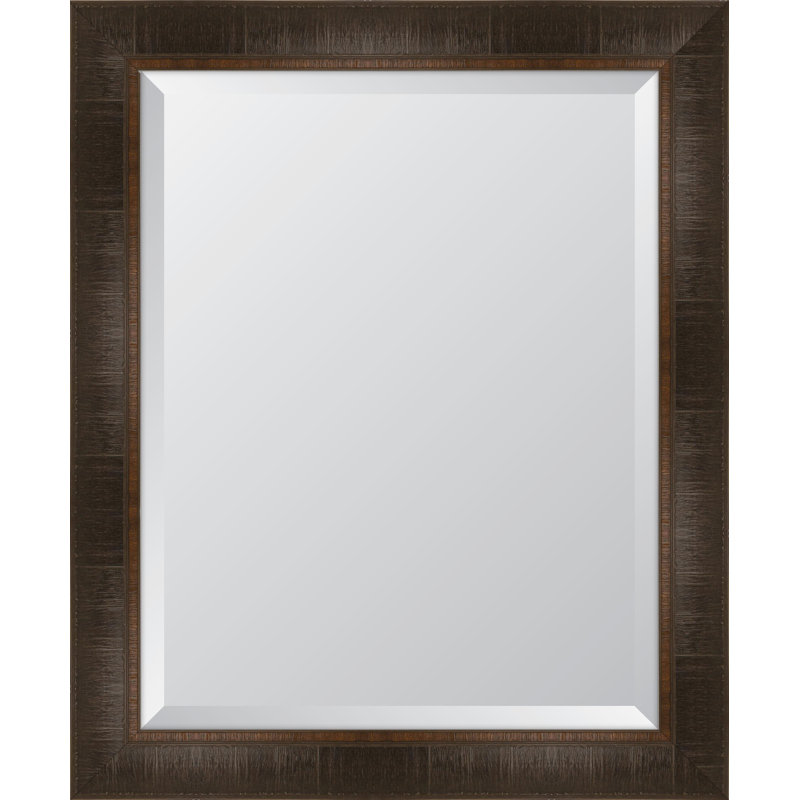 Gullion Wall Mirror, 34" H x 28" W, Espresso