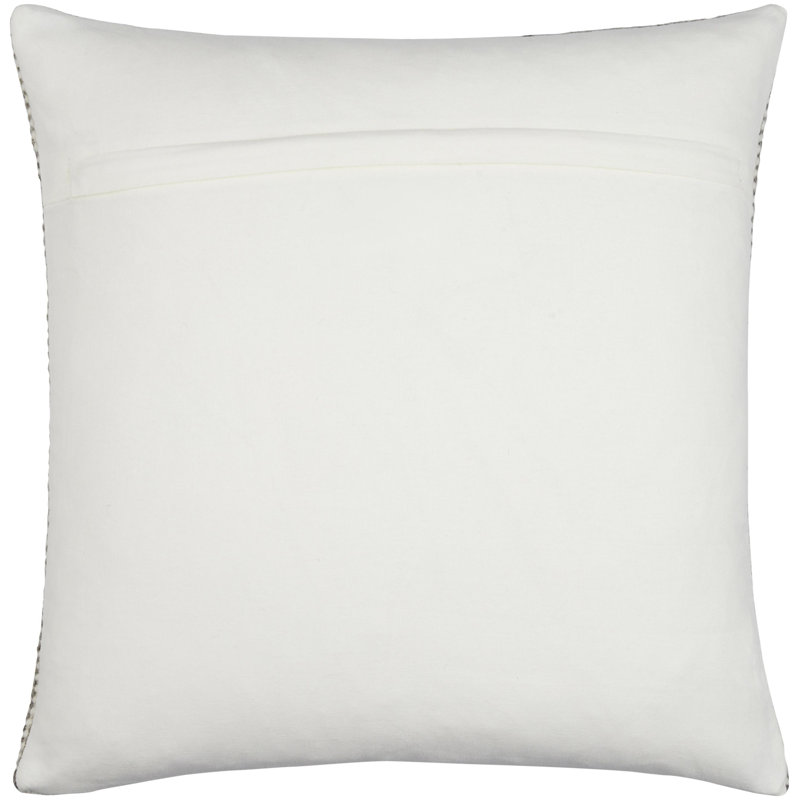 Borderline Embroidered Throw Pillow, Pillow Cover Only - No Insert, 18" x 18"