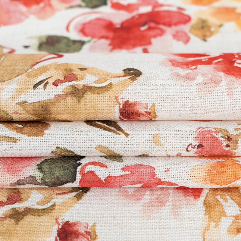 Clerc Floral Linen Textured Tablecloth, 102" x 54"