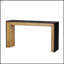 Console élégante Mirod, conception de cheminée, simple et fonctionnelle avec plateau en placage de bois de haute qualité, polyvalente pour le couloir, le salon ou l'entrée-811730456