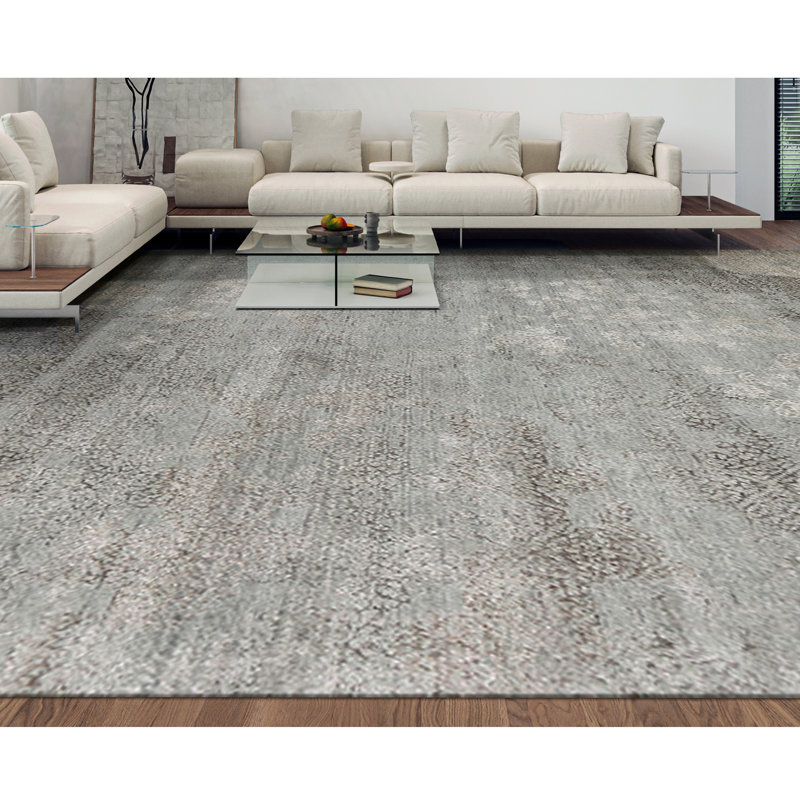 Hand Woven Wool Area Rug, Rectangle 2' x 3'