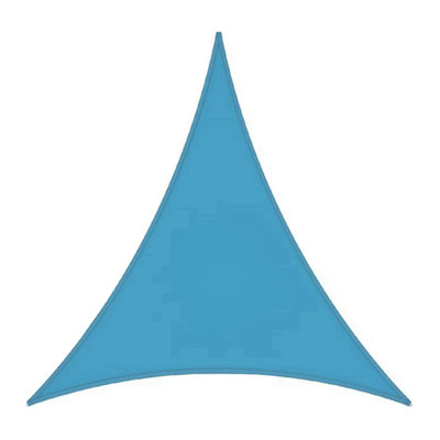 Abri de soleil 12 pi x 12 pi avec auvent UV pour abri de soleil avec bordure renforcée, bleu