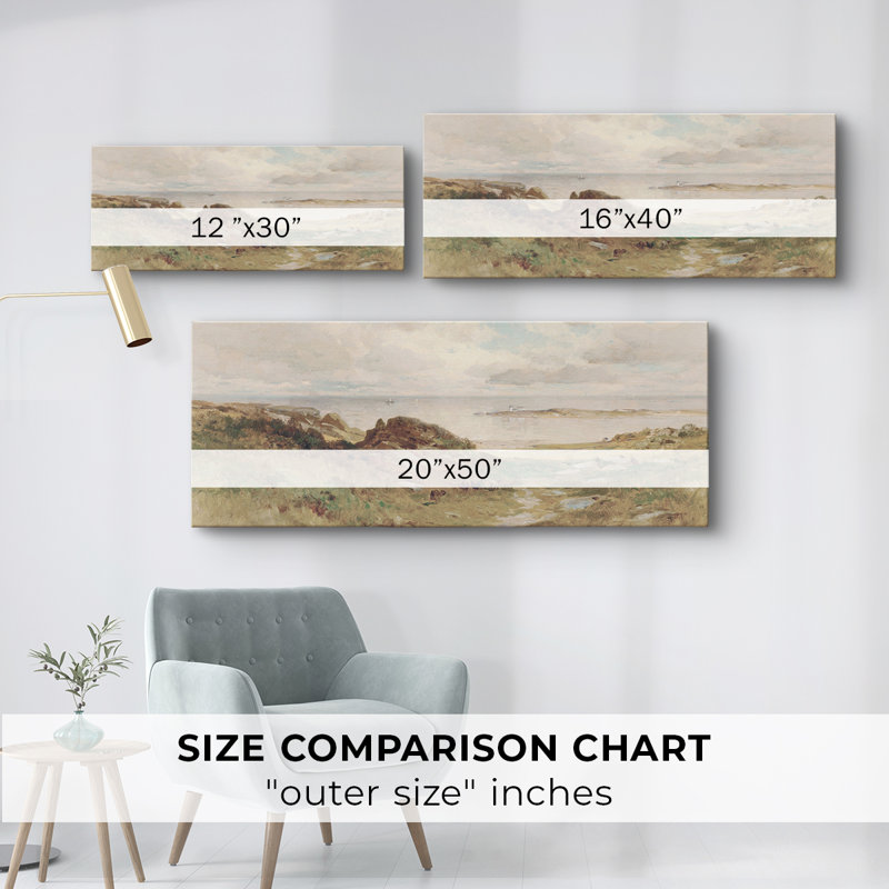 Série paysage - DC XXIV - Toile tendue avec châssis - Prêt à accrocher, H 16 po x l 40 po