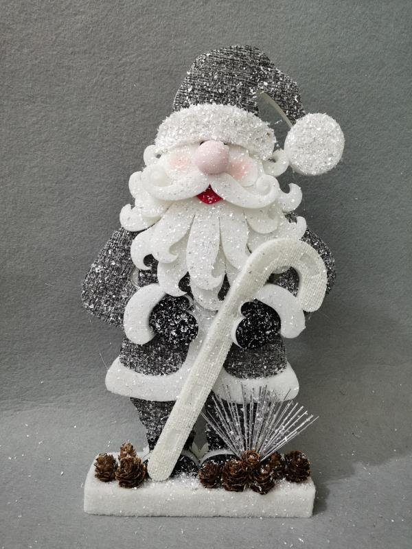PVC No Holiday Shaped Ornament, Silver, 25 cm x 15cm x 4cm